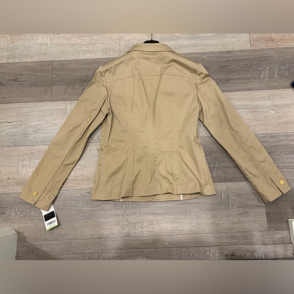 SALE🔥NWT- Mango MNG Suit Khaki Utility Blazer Jacket • Structured Workwear Chic - Picture 6 of 6